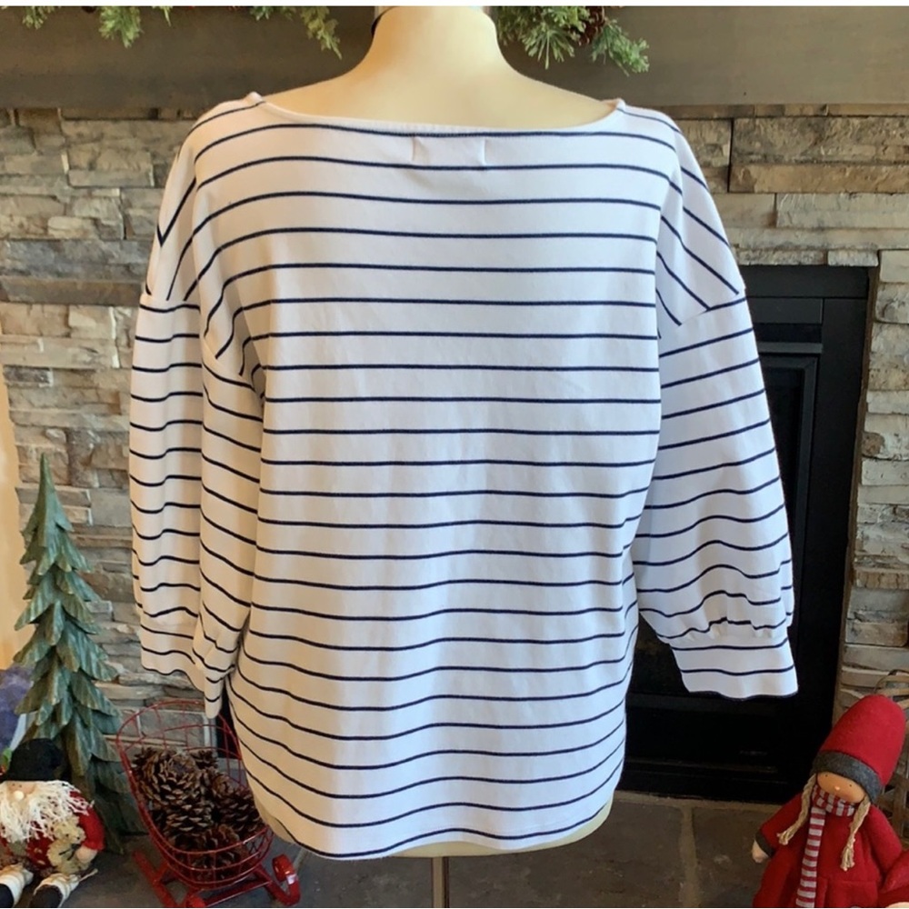 Liz Claiborne stripe top - Picture 4 of 7